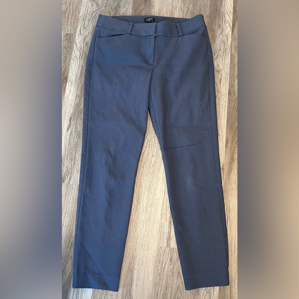 Women's LOFT Julie Dark Gray Slacks